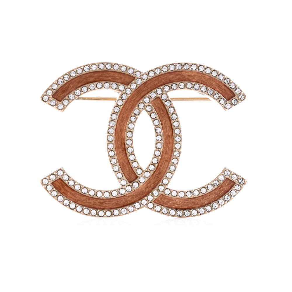 Chanel Cc Brooch Metal With Enamel And #230145C69B